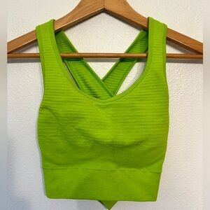 Alphalete Lime Green Sports Bra Size Medium
